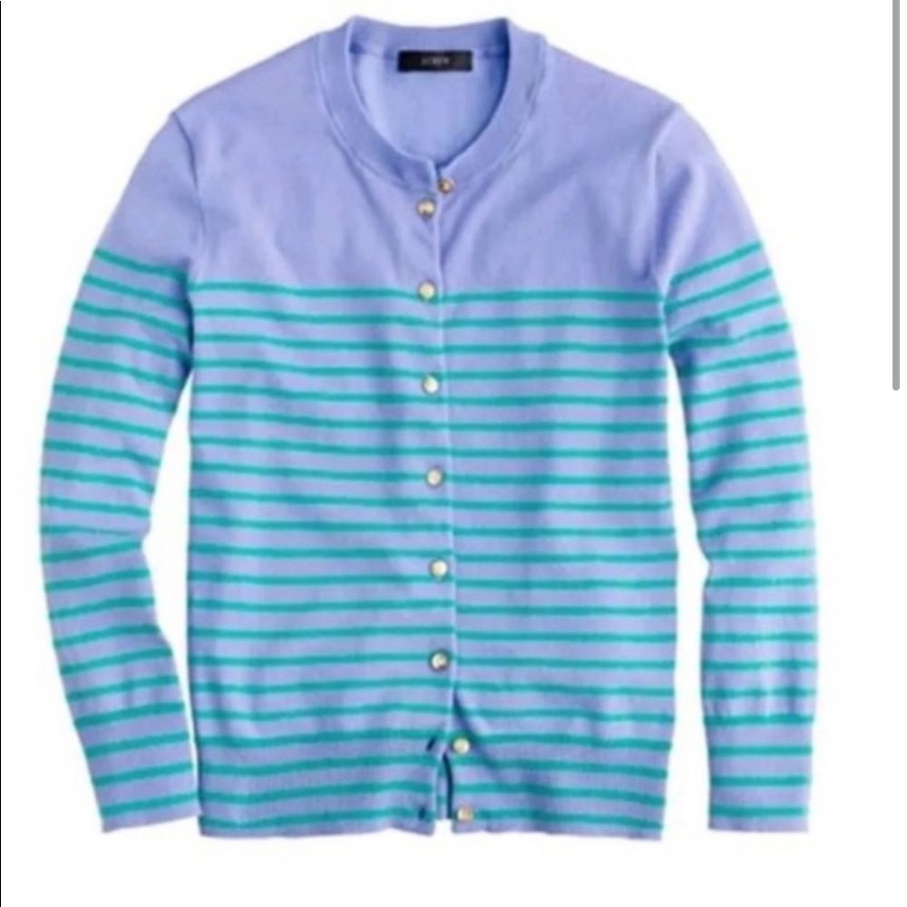 - J. Crew Jackie Cardigan in Stripe